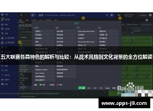 五大联赛各具特色的解析与比较：从战术风格到文化背景的全方位解读